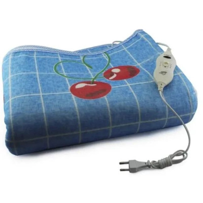 Простыня электрическая Electric Blanket 150х180 см (в клетку, Вишни)