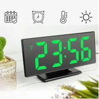 Годинник настільний електронний 3618L дзеркальний LED-годинник з термометром (Зелена підсвітка) ⁇ годинник LED (NS) Годинник настільний електронний 3618L дзеркальний LED-годинник з термометром (Зелена підсвітка) ⁇ годинник LED (NS)