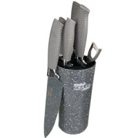 Професійний набір ножів Zepline ZP-046 набір кухонних ножів 7 предметів Сірий Професійний набір ножів Zepline ZP-046 набір кухонних ножів 7 предметів Сірий