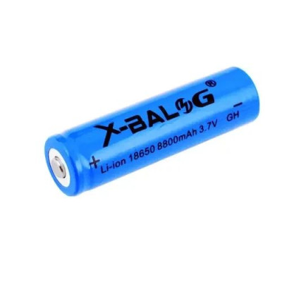 Li-ion Акумулятор X-Balog 8800 18650, (~800mAh), синій