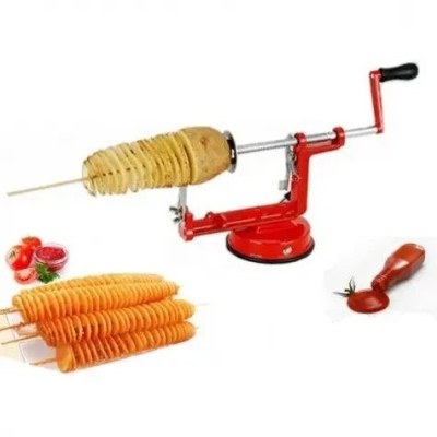 ОЧЕНКА! Машинка для різання картоплі спіраллю SPIRAL POTATO SLICER (Плохе паковання 629)