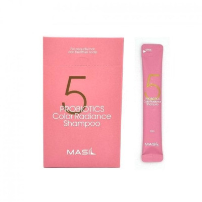 Шампунь для волосся з пробіотиками для захисту кольору Masil 5 Probiotics Color Radiance Shampoo 8 мл