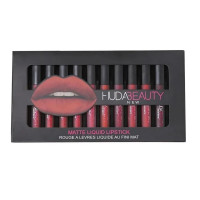 Набір помад HUDABEAUTY 12 штук ⁇ Набір рідких матових помад Худа Б'юті