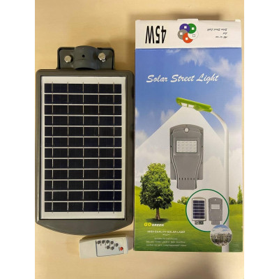 Фонарь уличный LED Solar Street Light 45 W UKC 7141 10000 mAh с пультом на солнечной батарее