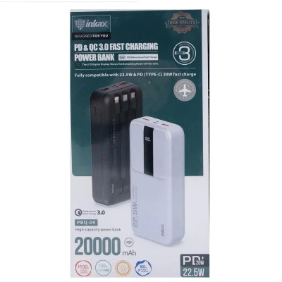 Универсальный Power Bank Inkax PBQ-0920000mAh QC3.0 22.5W