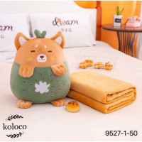 Іграшка-плед подушка муфта мікрофібра ківі Іграшка-плед подушка муфта мікрофібра ківі