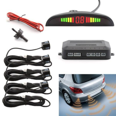 Парковка на 4 датчика парковки паркинг Assistant Parking Sensor Black