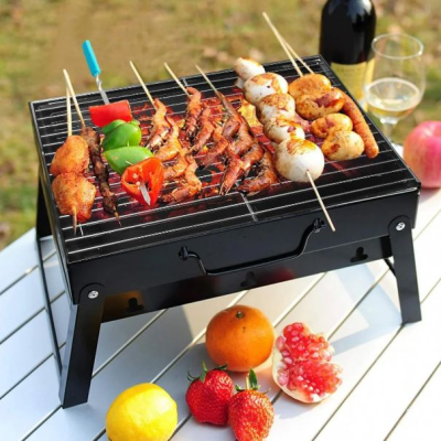 Складной барбекю гриль портативный мангал BBQ Grill Portable — жаропрочный Лучшая цена!