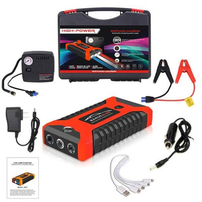 Пускозарядное устройство с компрессором 99800 мАч JUMPSTARTER JX27 WITH PUMP/зарядное пусковое устройство