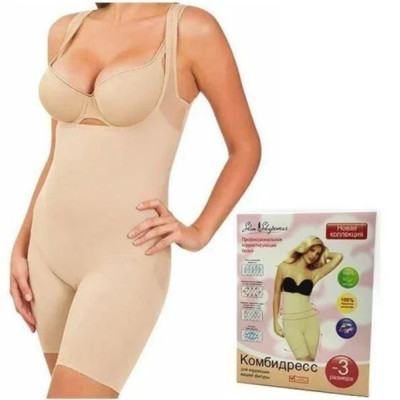 Комбідрес S/M 42-46 для корекції фігури Slim Shapewear Тілесний