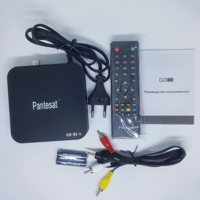 Тюнер DVB-T2 95 HD з підтримкою wi-fi адаптера, Цифровий ресивер, PNST ТВ тюнер, Т2 ефірний приймач