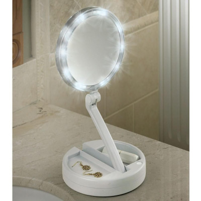 Складное зеркало для макияжа с Led-подсветкой My Fold Away Mirror