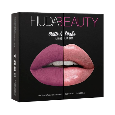 Набір із 4 мініпомад Huda Beauty Matte and Strobe Trophy Wife Set