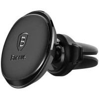 Автотримач магнітний Baseus Small Ears Series Magnetic Car Air Vent Mount with Cable Clip Black SUGX-A