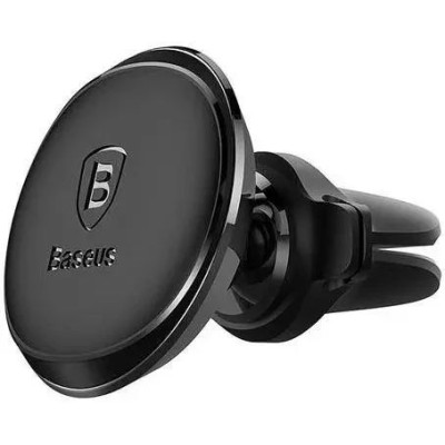 Автотримач магнітний Baseus Small Ears Series Magnetic Car Air Vent Mount with Cable Clip Black SUGX-A