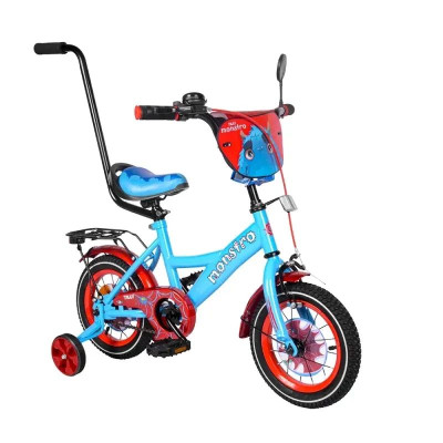 Двухколесный велосипед TILLY Monstro 12" T-21228/1 blue +red