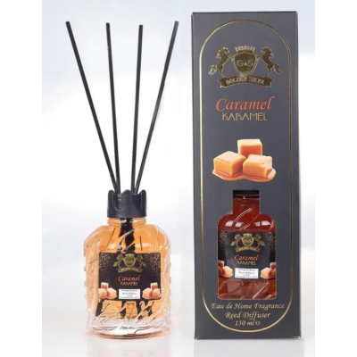 Аромадиффузор для дома Карамель Golden Silva Reed Diffuser, 150 ml