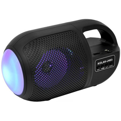 Портативна колонка 4,5" FM USB BLUETOOTH LED KOLAV-J403