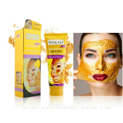 Золотая маска для лица Wokali Whitening Gold Caviar Peel Off Mask 130 г