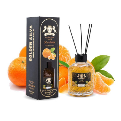 Аромадиффузор для дома Мандарин Golden Silva Reed Diffuser, 150 ml