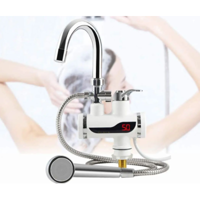 Кран-водонагреватель с душем нижнее подключение Instant electric heating water Faucet FT-001