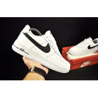Чоловічі кросівки Nike Air Force, натуральна шкіра, білі