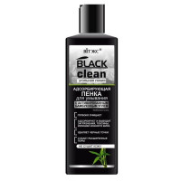 Пінка для вмивання адсорбувальна з активованим вугіллям Вітекс Black Clean