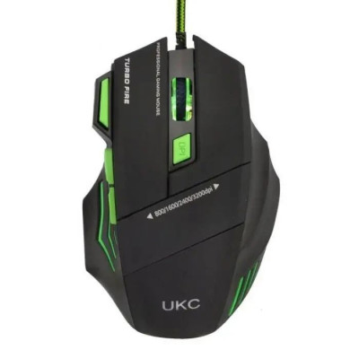 Мишка ігрова UKC GAMING MOUSE + PAD X7S 7D з килимком / Комп'ютерна ігрова мишка з LED-підсвіткою