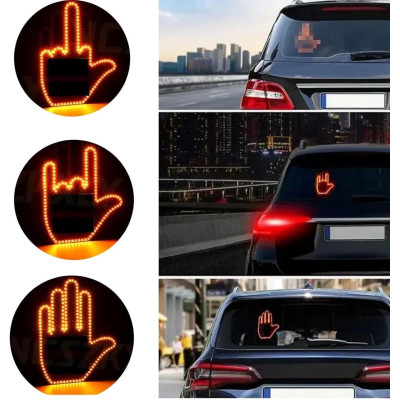 Светодиодная рука LED-лампа с жестами для авто Hand Light с пультом управления.