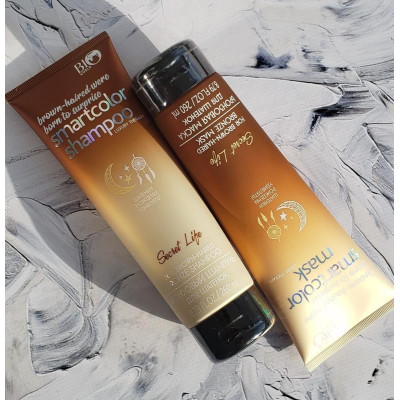 Бронзовий шампунь + маска для шатен Bio World Secret Life Luxury Therapy Bronze