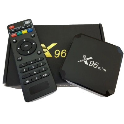 смарт тв бокс smart tv box x96 mini 4-ядерная 2 Гб/16Гб андроид 7.1.2 черный 4K