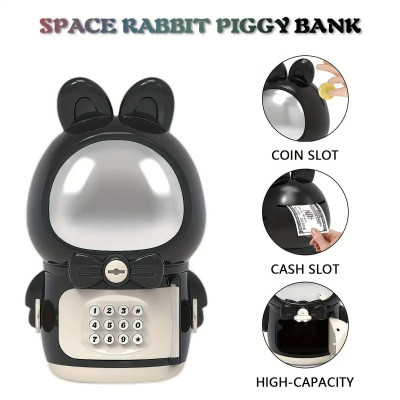 Копилка-зайчик сейф, космонавт SPACE RABBIT PIGGY BANK