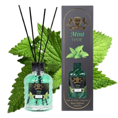 Аромадиффузор для дома Мята Golden Silva Reed Diffuser, 150 ml