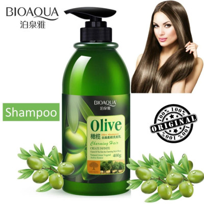 Шампунь для волосся з оливковою олією відновлювальний BIOAQUA Olive Shampoo 400 мл