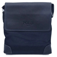 Сумка через плече Polo D-01 (темно-синя) ⁇ Чоловіча плечова сумка
