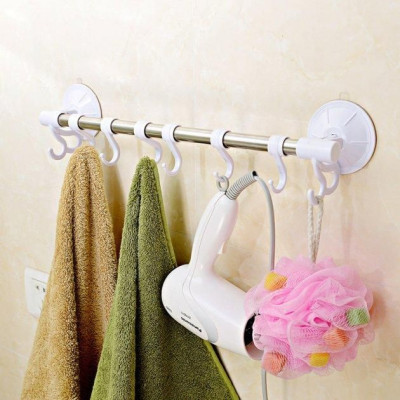 Тримач для рушників із гачками Hanging Rod Hook Towel