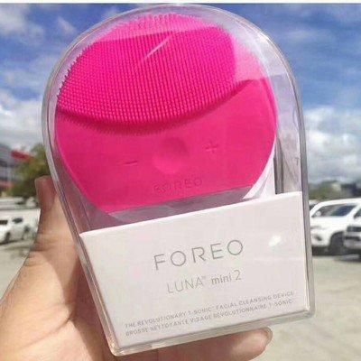 Електронна щітка для чищення обличчя Foreo Luna mini 2- масажер Форео maЛІНОВА