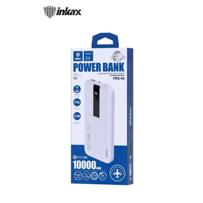 Inkax PBQ-06 PD+QC 3.0 10 000mAh Power Bank 22.5W