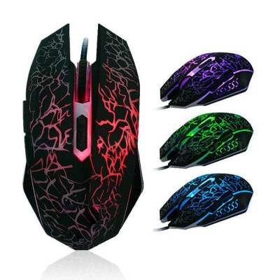 USB-мишка GAMING MOUSE дротова миша з підсвіткою Чорна