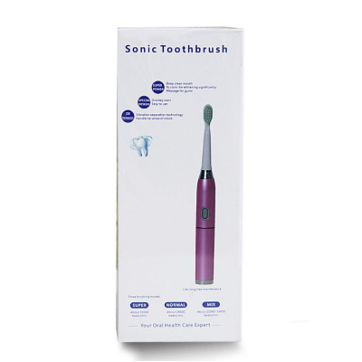 Електрична зубна щітка Sonic Toothbrush expert 3 режими чищення Фіолетова