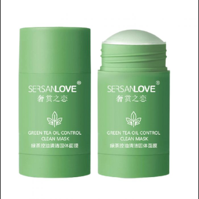 Маска для лица SERSANLOVE Green Tea Oil Control Clean Mask с экстрактом зеленого чая 40 г