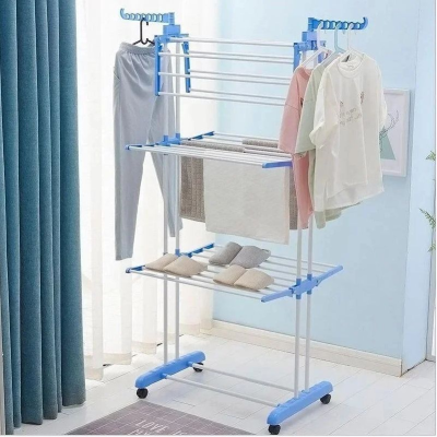 Багатоярусна сушарка для білизни, речей, одягу Garment rack with wheels складана