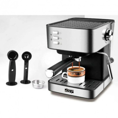 Кавомашина напівавтоматична 850W з капучинатором DSP Espresso Coffee Maker KA3028