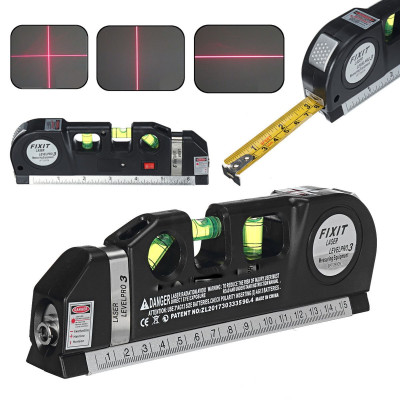 Лазерный уровень с рулеткой и линейкой level meter