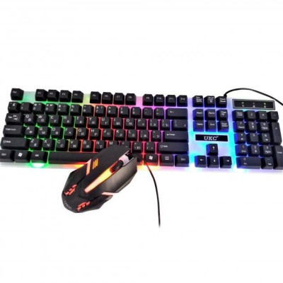 Компьютерная клавиатура с подсветкой UKC M416 ART-5559 Combo Gamer игровая клавиатура с мышкой