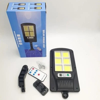 Уличный фонарь на солнечной батарее Solar Light BL BK120-6COB/Свободный светильник с пультом ДУ