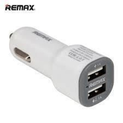 Автозарядное устройство в прикуривателе USB 2овых. 2.1A REMAX CC201, адаптер в прикуривателе