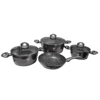 Набір каструль із гранітним мармуровим покриттям 7 предметів Top Kitchen Deluxe TK00081