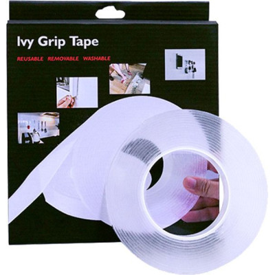 Многоразовая крепежная гелиевая лента на любые поверхности Ivy Grip Tape 1 м