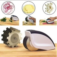 Ніж для нарізування 3 в 1 Rolling Mincer і Tenderizer з часниковим пресом овочерізка